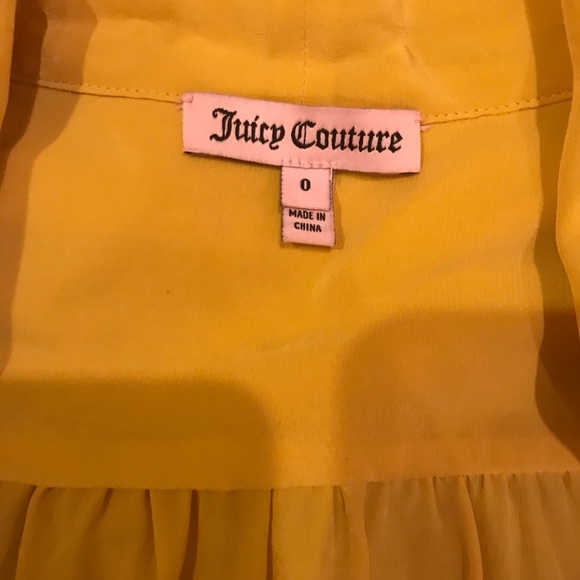 Juicy Couture Amelia Blouse in mustard size 0 - Picture 4 of 5